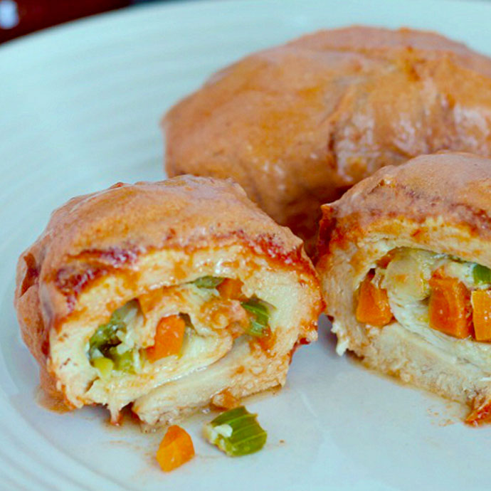 Sour Cream Chicken Rolls