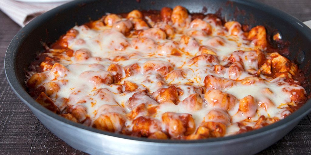 One Pan Cheesy Gnocchi