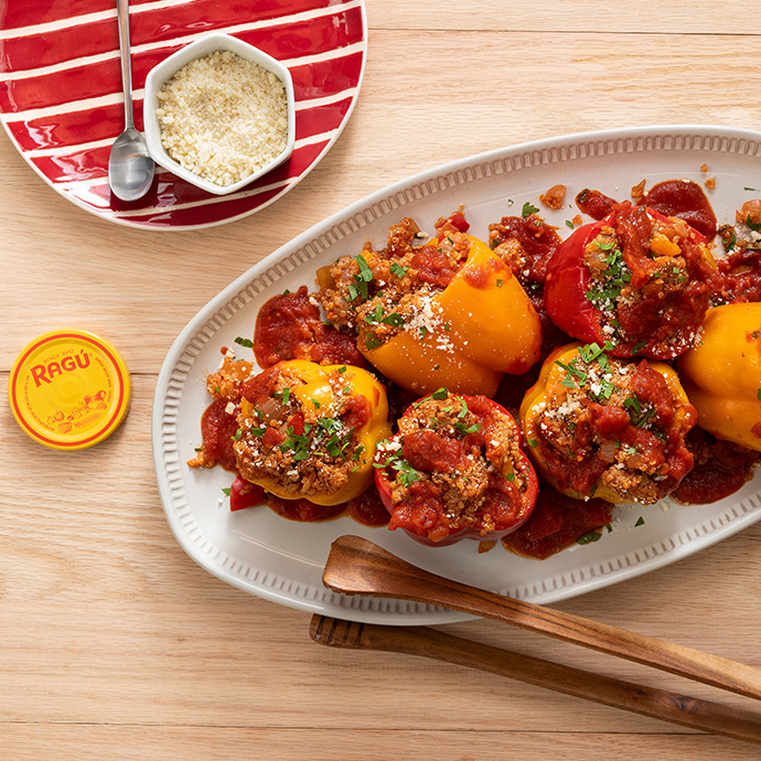 Slow-Cooker Turkey & Quinoa Stuffed Peppers 