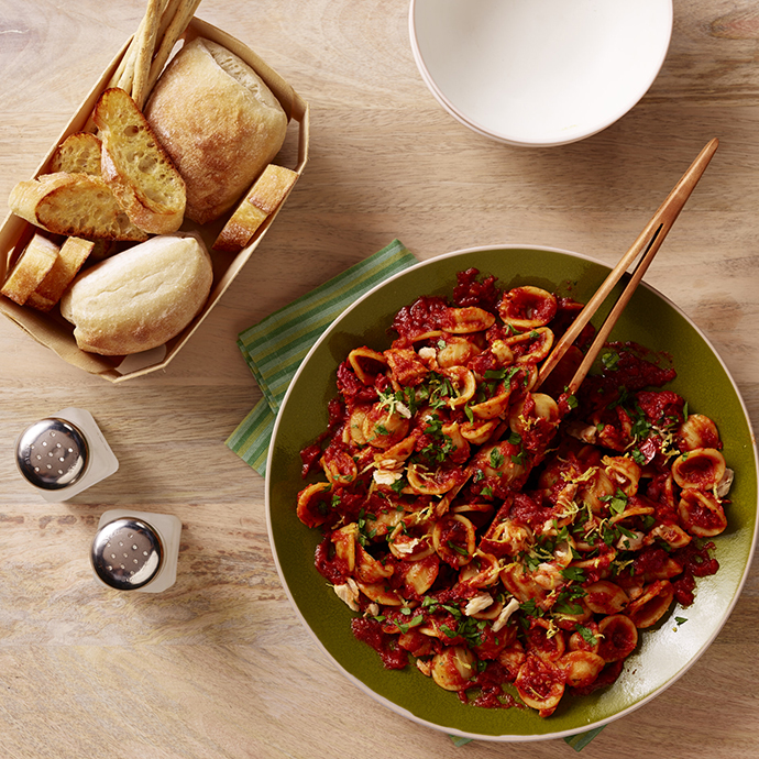 Sun-Dried Tomato & Tuna Orecchiette