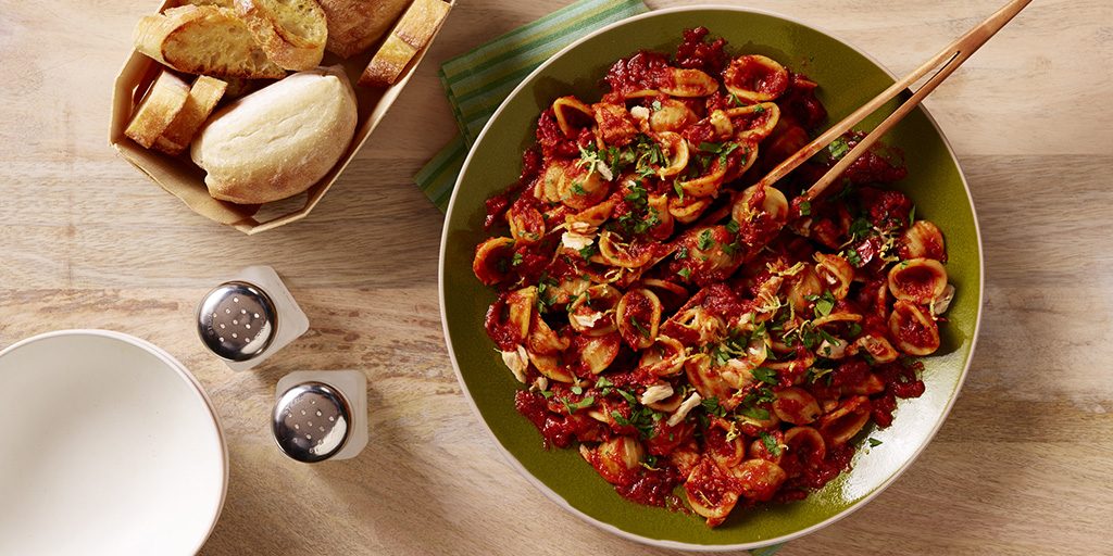 Sun-Dried Tomato & Tuna Orecchiette